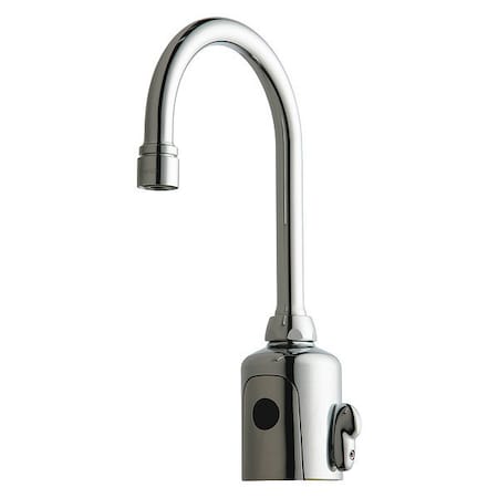 Sensor Single Hole Mount, 1 Hole Gooseneck Bathroom Faucet, Polished chrome MPN:WWG116.223.AB.1T