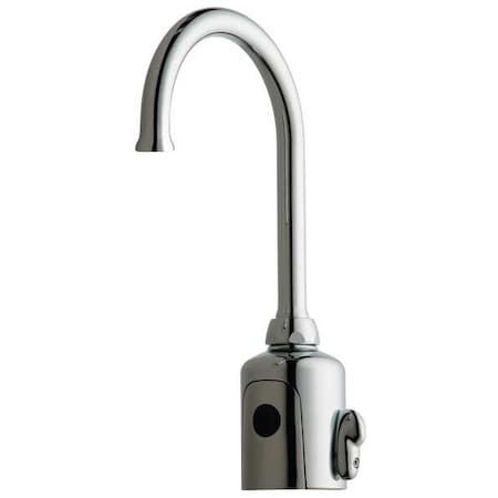 Sensor Single Hole Mount, 1 Hole Gooseneck Bathroom Faucet, Polished chrome MPN:WWG116.429.AB.1T