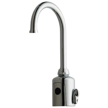 Sensor Single Hole Mount, 1 Hole Gooseneck Bathroom Faucet, Polished chrome MPN:WWG116.432.AB.1T