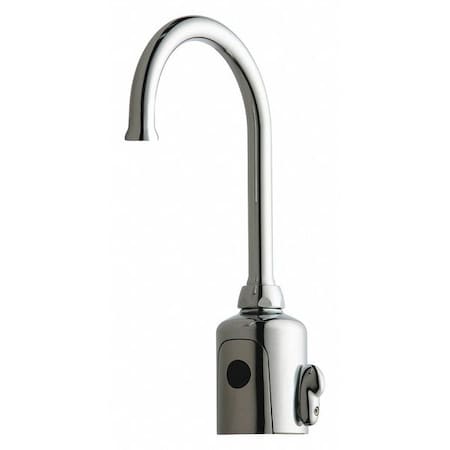 Electronic Sensor Hytronic Gooseneck Sink Faucet With Dual, Single Hole Mount, Chrome plated 1 Hole MPN:WWG116.596.AB.1T