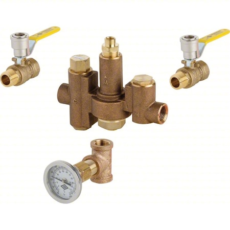 Thermostatic Mixing Valve - Ball - Gauge MPN:132-LFSTABNF