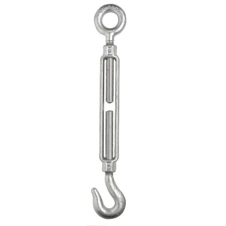 Turnbuckle, Hook & Eye, Galv, 1/2 x 12 In MPN:01729 9