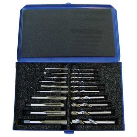 20PC Screw Machine Drill & Plug Hand Tap 157/1002 Set CL HS, N44, N39, N36, N29, N25, N7, F, 5/16, U, 27/64 MPN:12910