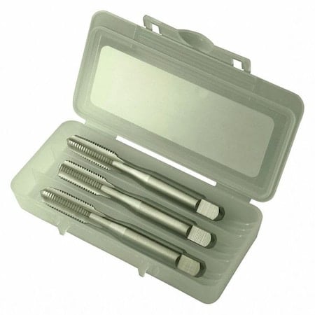 3pc HSS Taper, Plug & Bottoming Hand Tap Set HTGP Greenfield Threading Bright 4-Flute GH4 1-14UNS MPN:342761