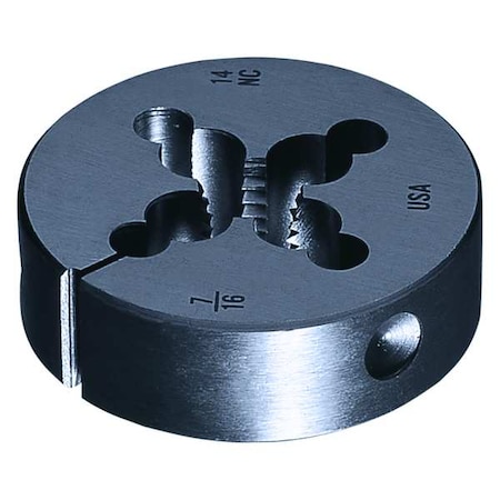 HSS Round Adjustable DIe 6382 Greenfield ThreadIng 1-1/2 In Outside Diameter M16x2.00 MPN:415889