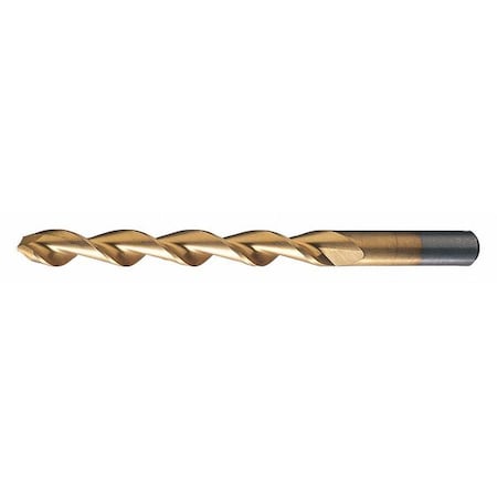 135 Degree Deep Hole Parabolic Jobber Length Drill Chicago-Latrobe 150DH-TN TiN HSS RHS/RHC Let-T MPN:53887