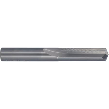 No 58 Solid Carbide 140 Degree Straight Flute Drill Chicago-Latrobe 769 Bright Carbide RHC MPN:78558