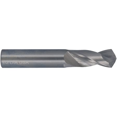 Screw Machine Drill Bit, 7/32 in Size, 118 Degrees Point Angle, Solid Carbide, Spiral Flute MPN:78710