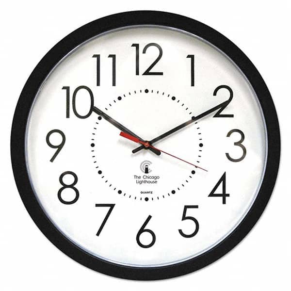 Office Wall Clocks, Face Diameter: 14.500 (Decimal Inch) MPN:ILC67801103