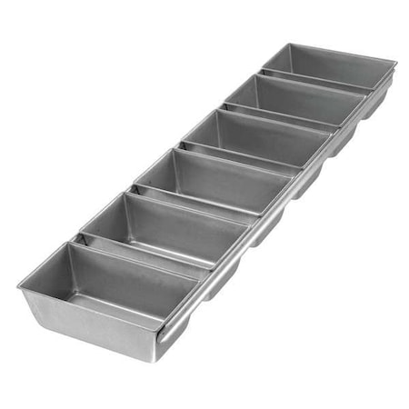 Bread Pan, 6-Strap, 5-5/8x3-1/8 MPN:41465