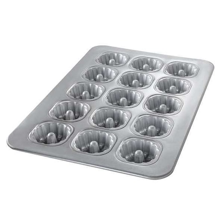 Mini Fluted Tube Cake Pan, 15 Moulds MPN:43055