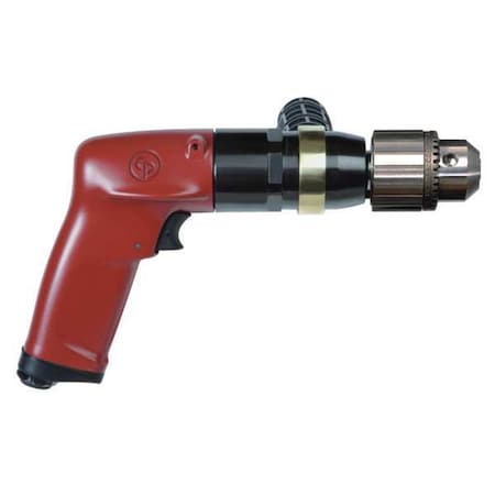 Air-Powered Drill, 1/4 in, NPT, Keyless MPN:CP1117P05