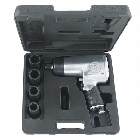Kit - 3/4 Inch Air Impact Wrench, Max Torque Reverse Output 1000 ft. lbf, 4200 RPM, Pin Clutch MPN:CP772HK