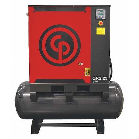 Rotary Screw Air Compressor, Horiz, 25 hp MPN:QRS 25 HP