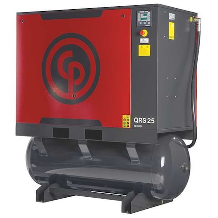 Rotary Screw Air Compressor w/Air Dryer MPN:QRS 25 HPD