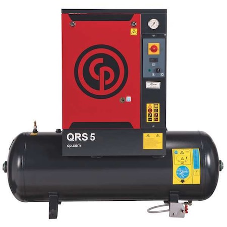 Rotary Screw Air Compressor, Horiz, 5 hp MPN:QRS 5 HP