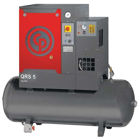 Rotary Screw Air Compressor w/Air Dryer MPN:QRS 5 HPD