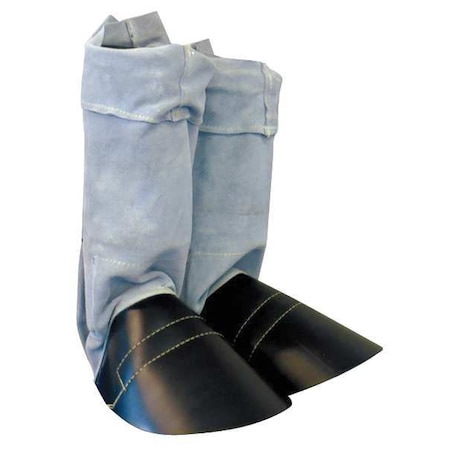 Leggings, Leather, 14 in Length, Gray, Universal MPN:333-CL
