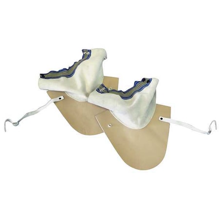 Spats, Leather, 7 in Length, Hook-and-Loop Closure, Tan, Universal MPN:485-CL