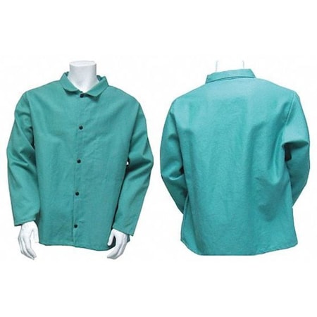 FR Jacket, XL, 9 oz Snaps Closure MPN:600-GR-XL