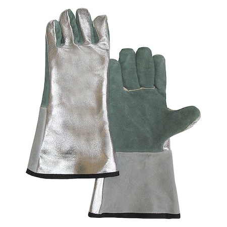 Welding Gloves, Slip-On Cuff, Wing Thumb, Cowhide, 2XL/3XL, 1 PR MPN:901-ALUM-J