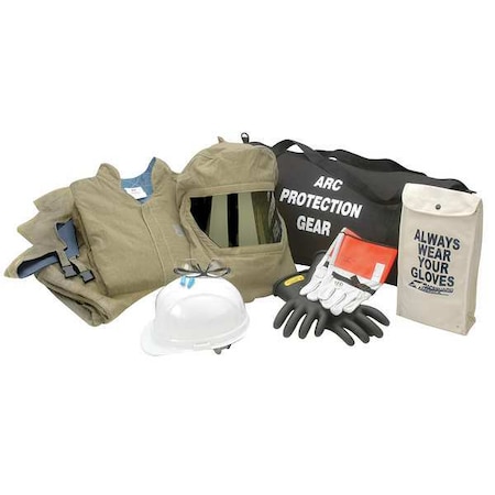 Arc Flash Jacket and Bib Kit, Olive, 2XL MPN:AG-40-2XL