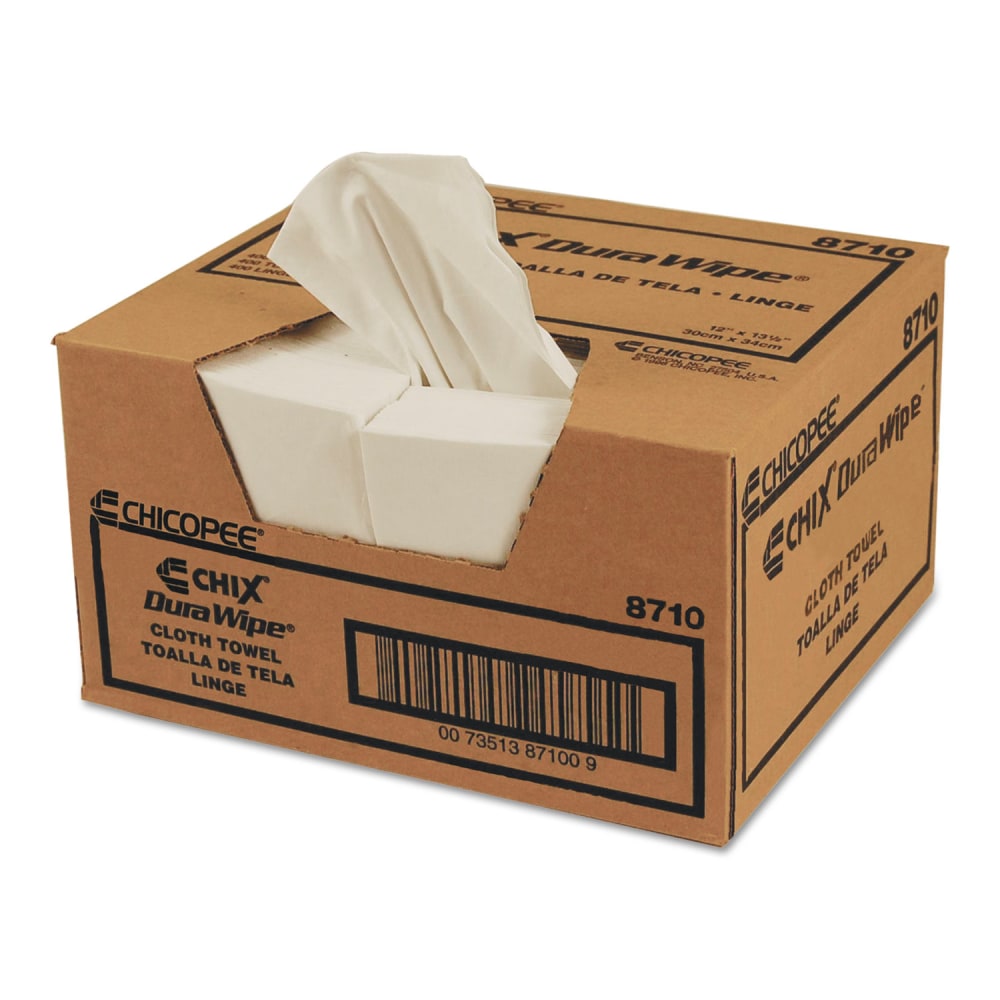 Chicopee VeraClean Critical Cleaning Wipes, Smooth Texture, 1/4 Fold, 1-Ply, 12 x 13, Unscented, White, 400/Carton MPN:CHI 8710