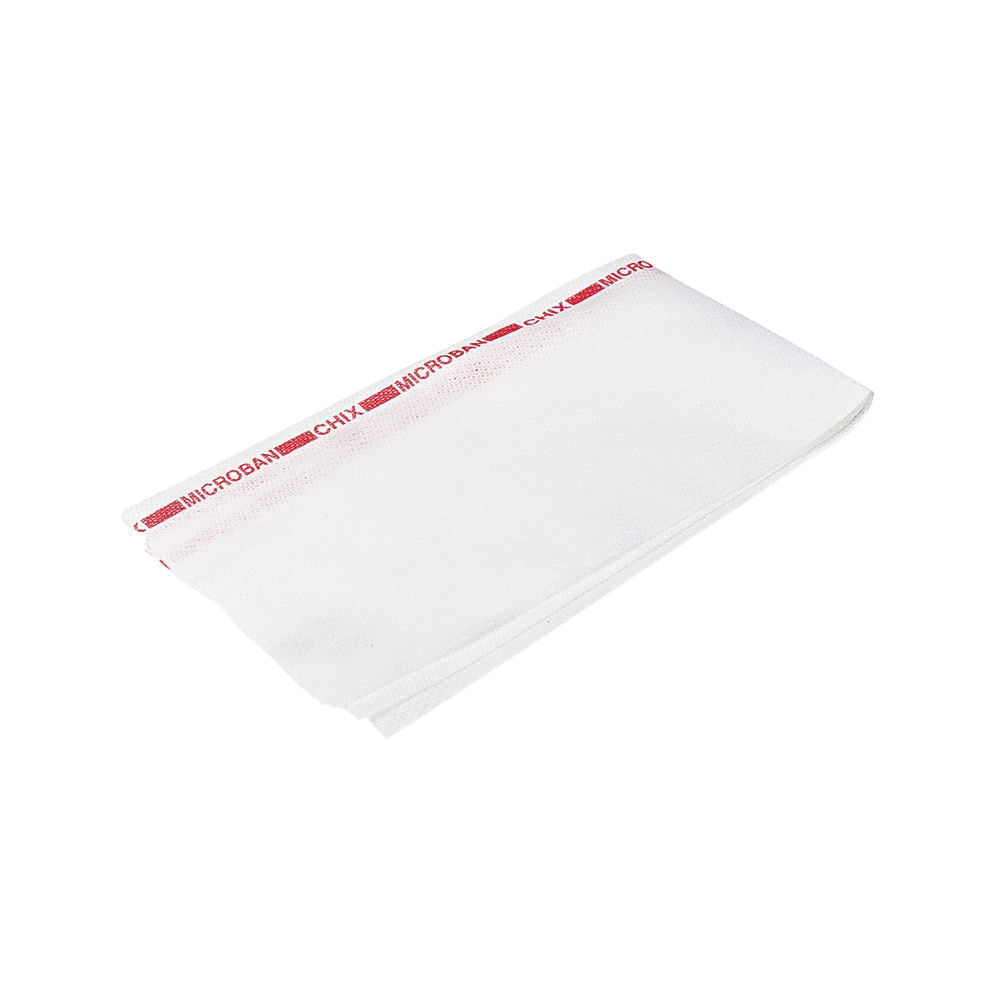 Chix Fabric Reusable Food Service Towels, 13 1/2in x 24in, White, Case Of 150 MPN:8250