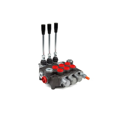 Directional Control Valve, 21 GPM, SAE 10/12 Inlet/Outlet, 3 Spool MPN:220901