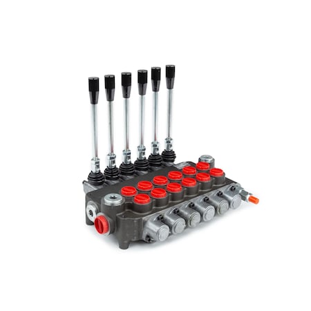 Directional Control Valve, 21 GPM, SAE 10/12 Inlet/Outlet, 6 Spool MPN:220904