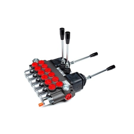 22 Series 10 GPM Directional Control Valve, 6 Spool, 4 Way 3 Pos, Tandem MPN:220951