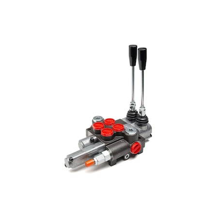 Directional Control Valve, 10 GPM, 4 Way 4 Pos, 2 Spool, Spring Center, Float MPN:220956