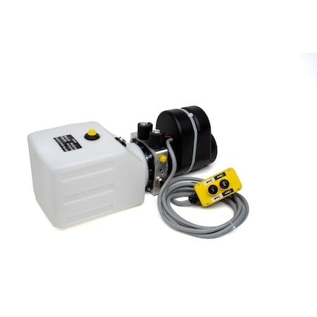 Hydraulic Power Unit, Dual Valves, 12V DC, Double Acting, Solenoid Operated with Two Button Remote MPN:253343