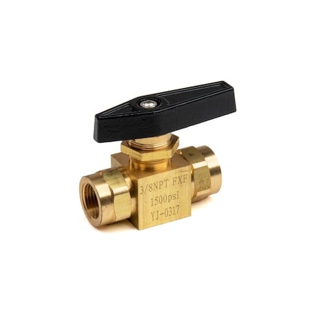 Panel Mount Ball Valve, 3/8 NPT F, 1000 PSI MPN:452254