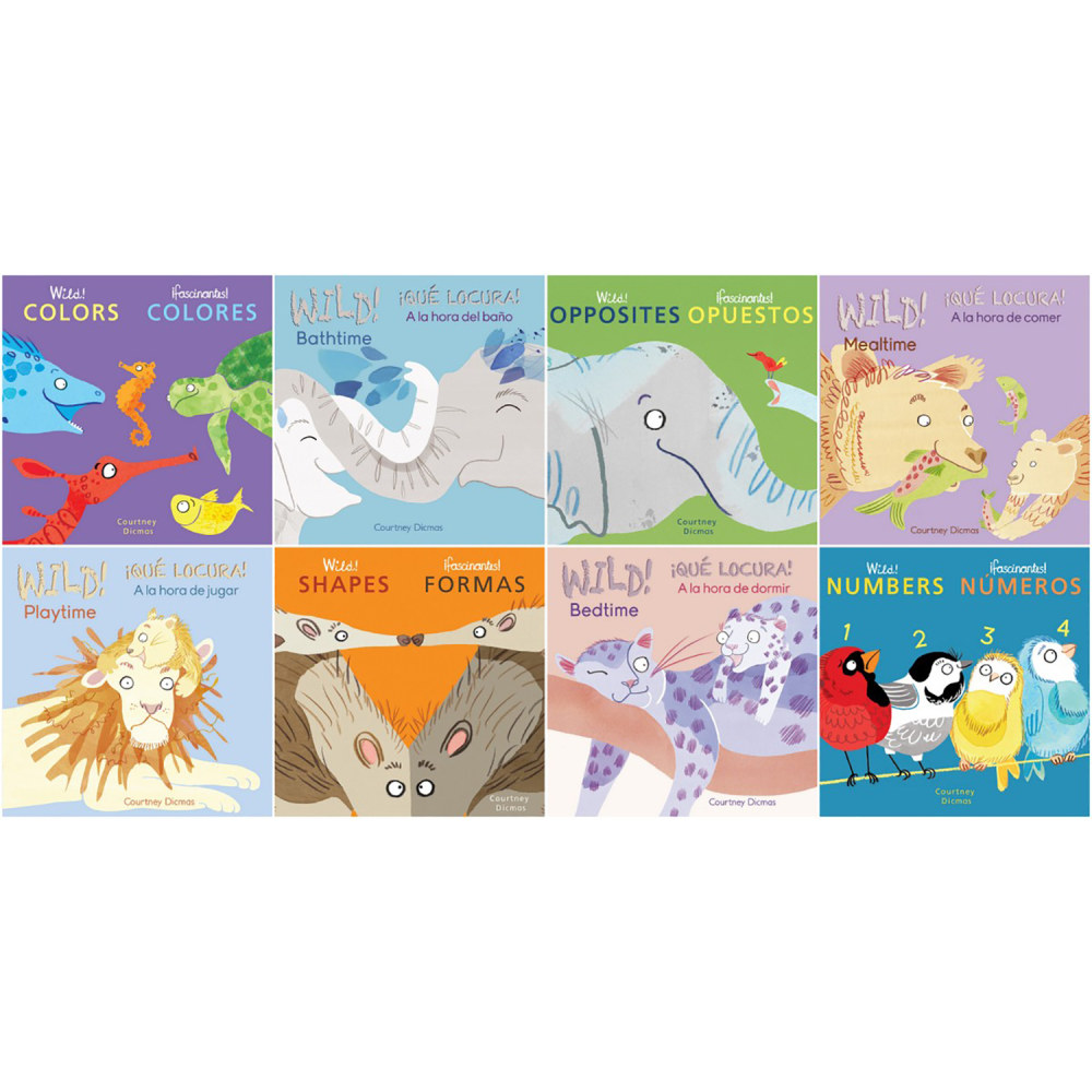Childs Play Books Wild Concepts Bilingual Spanish/English Board Book Set, Set Of 8 Books MPN:CPY9781786289889
