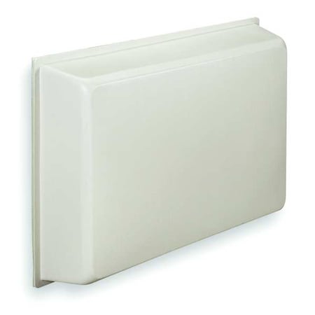 Indoor Air Conditioner Cover, 21 in H x 30 in W 6 in D, Antique White, Plastic MPN:1212-06