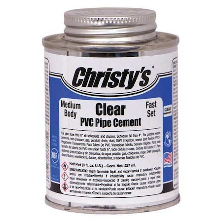 Pipe Cement, Clear, 8 oz. MPN:RH-MCLV-HP-24
