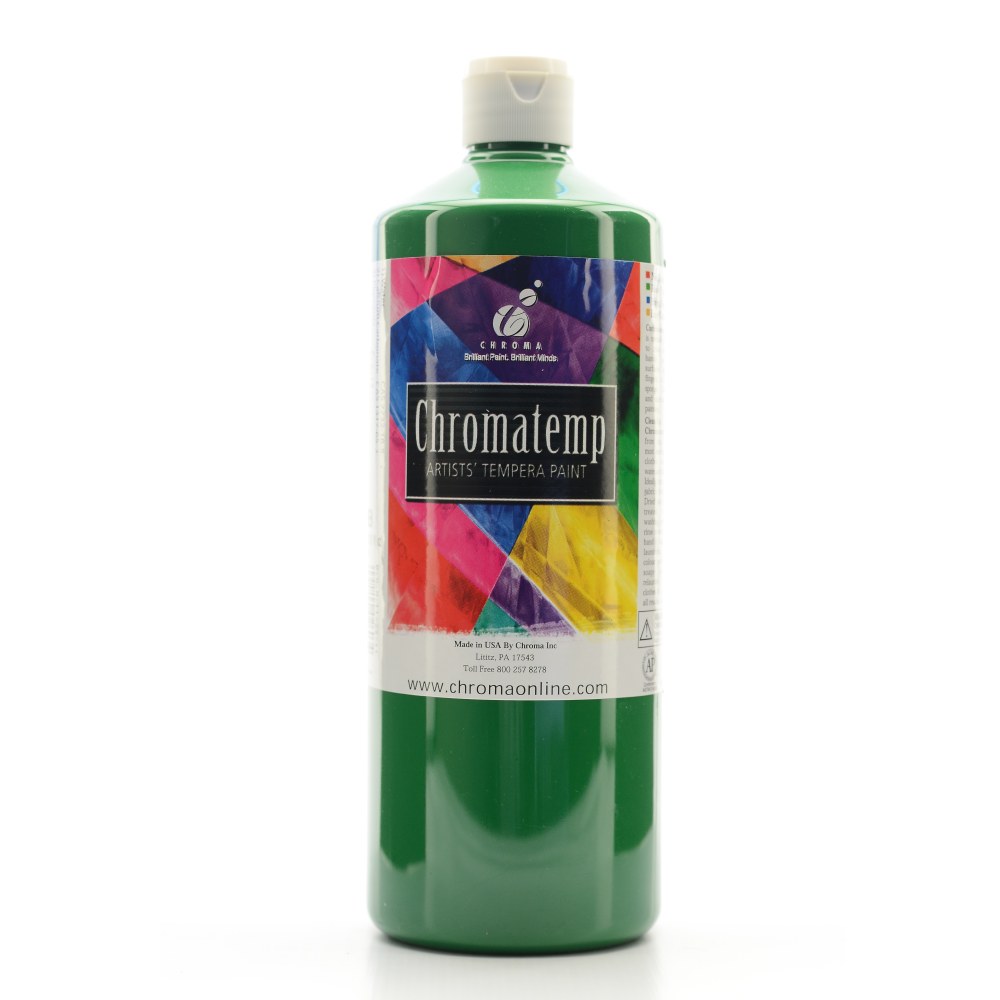 Chroma ChromaTemp Artists Tempera Paint, 32 Oz, Green MPN:2603
