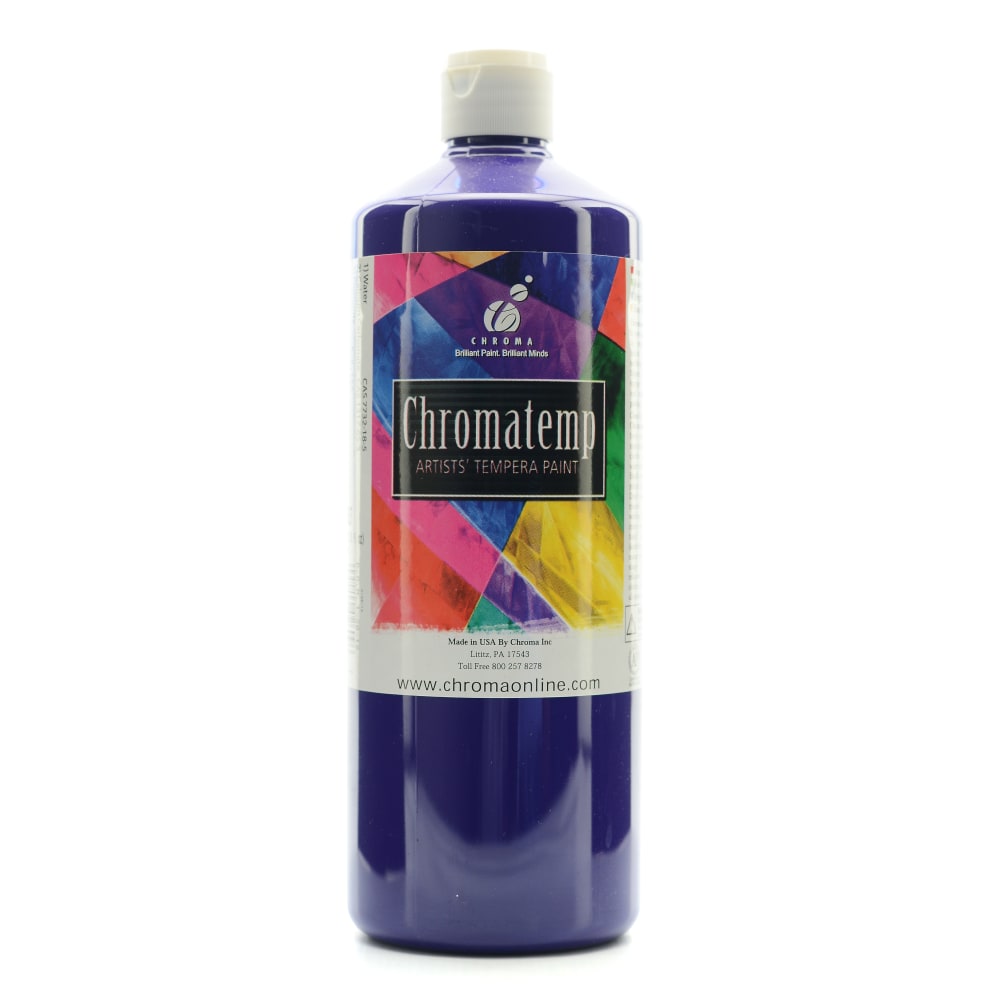 Chroma ChromaTemp Artists Tempera Paint, 32 Oz, Violet MPN:2609