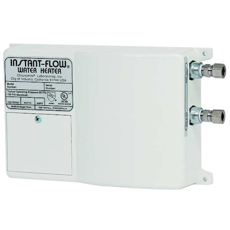 208VAC, 30 Amps, Both Electric Tankless Water Heater MPN:SR-30/208 HTR-I