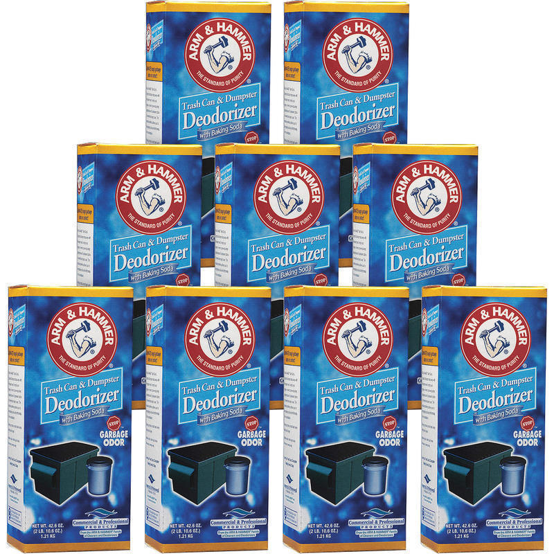 Arm & Hammer Original Trash Can And Dumpster Deodorizer, 42.6 Oz Bottle, Case Of 9 MPN:3320084116CT