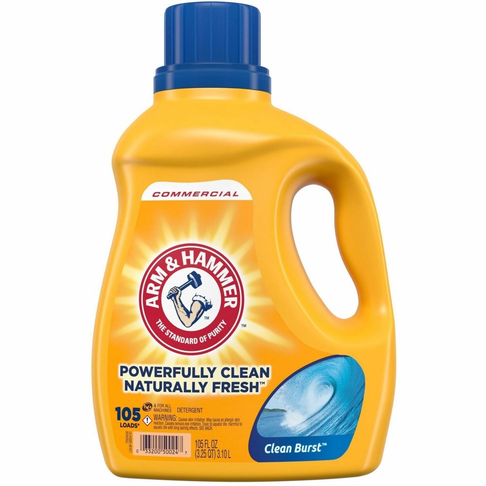 Arm & Hammer Clean Burst Laundry Detergent, Concentrate, Liquid, 105 fl oz, Case of 4- 3320050024 MPN:3320050024