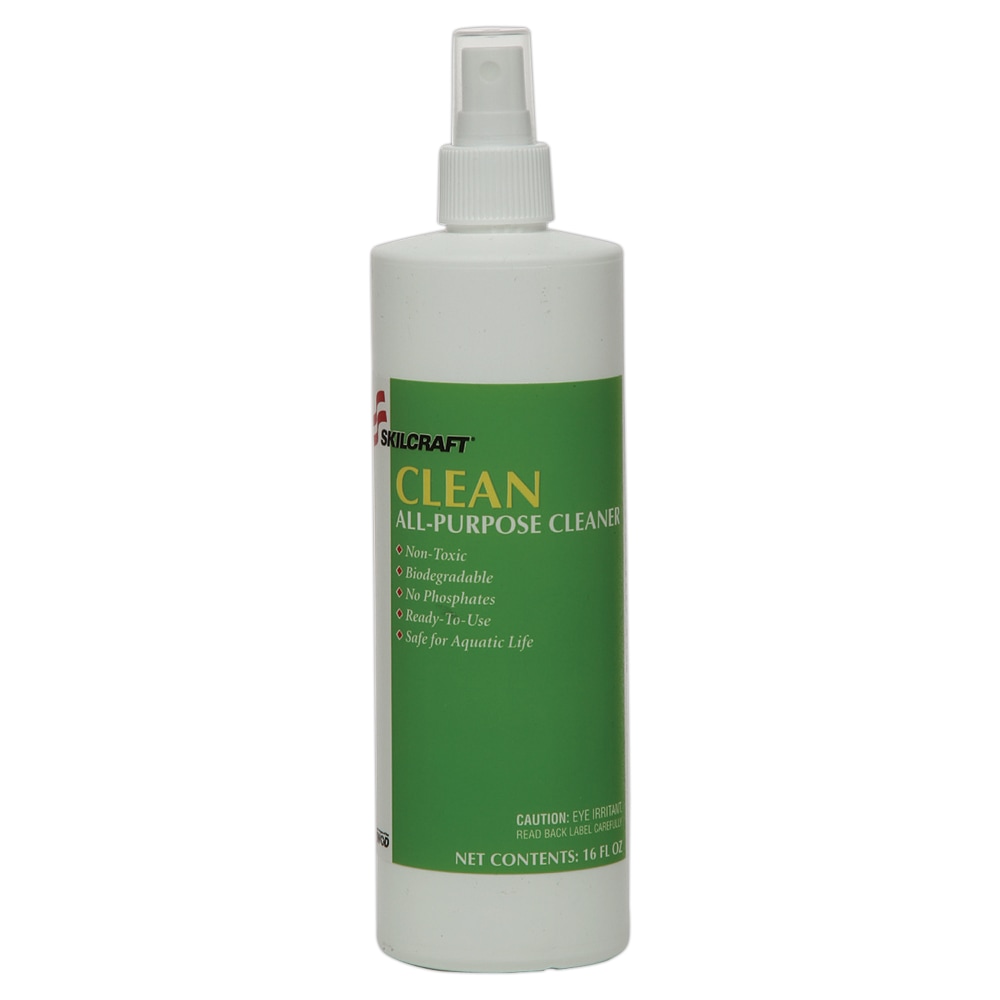 SKILLCRAFT General Purpose Detergent Spray, 16 Oz Bottle, Case of 12 (AbilityOne 7930 00 926 5280) MPN:9265280