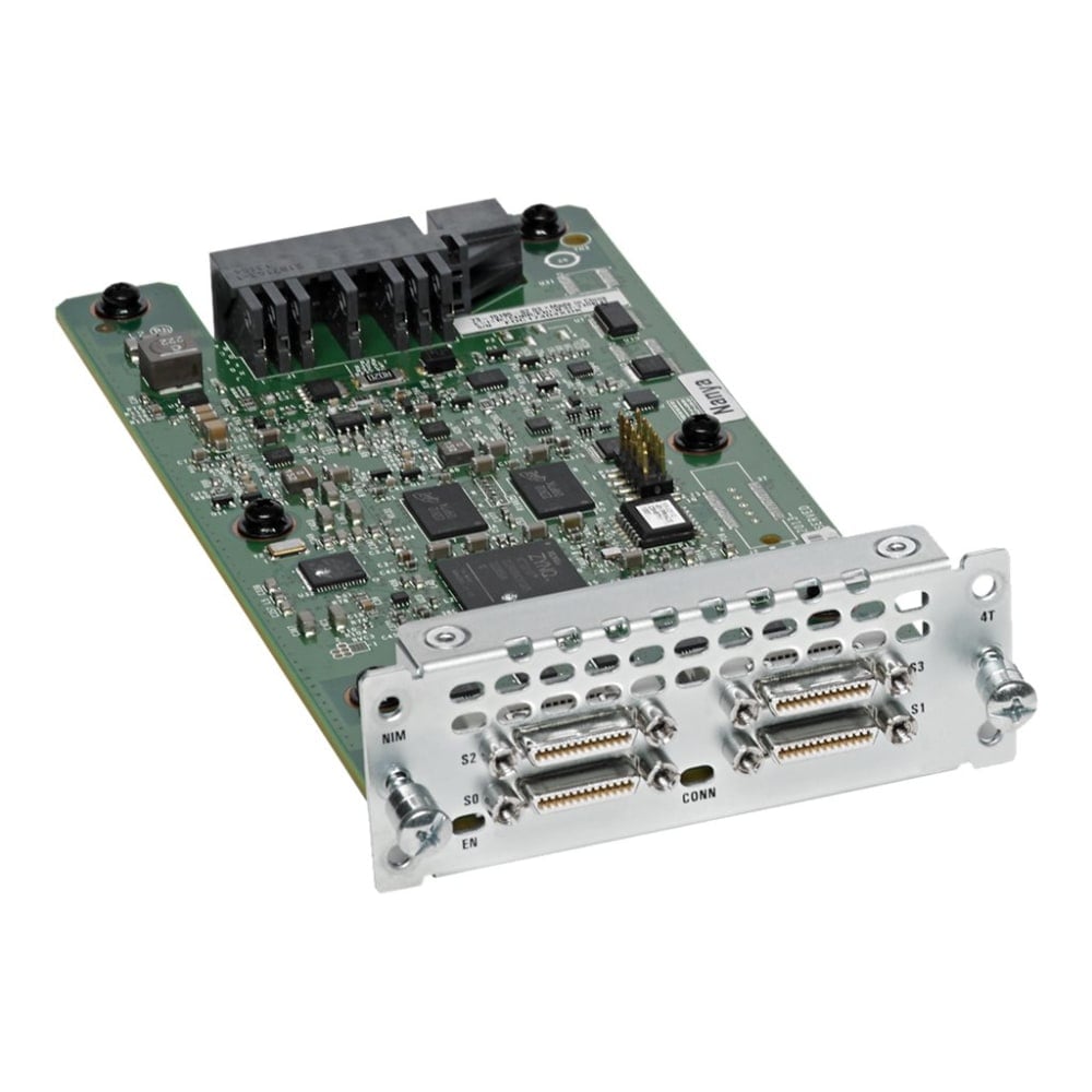 Cisco WAN Interface Card (VIC) - For Wide Area Network - 4 x Serial WAN MPN:NIM-4T=