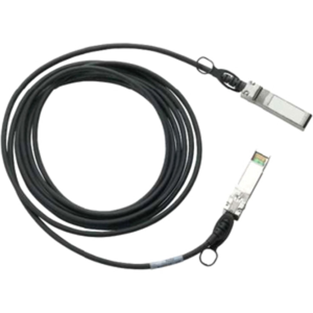 Cisco SFP+ Copper Twinax Cable - Direct attach cable - SFP+ to SFP+ - 16.4 ft - twinaxial - SFF-8436/IEEE 802.3ae - for 250 Series; Catalyst 2960, 2960G, 2960S, ESS9300; Nexus 93180, 9336, 9372; UCS 6140, C4200 MPN:SFP-H10GB-CU5M=