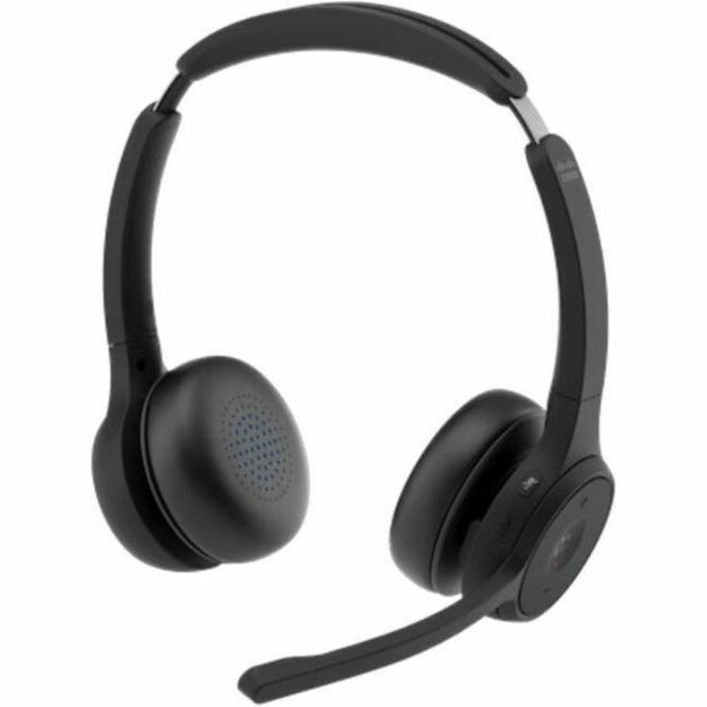 Cisco Dual-Ear, Carbon Black Headset Bundle - Google Assistant, Siri - Stereo - USB Type A - Wired/Wireless - HSWL722BUNAC MPN:HS-WL-722-BUNA-C