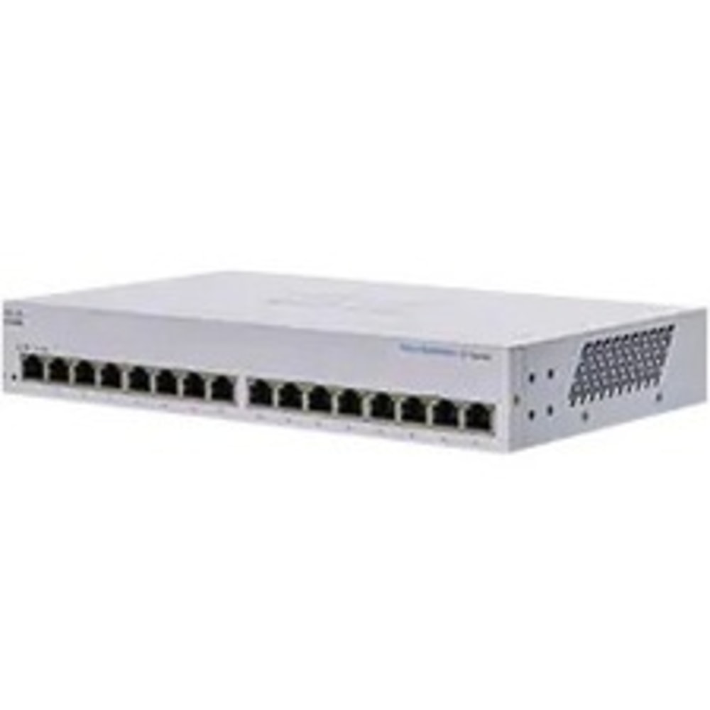 Cisco 110 CBS110-16T-NA Ethernet Switch - 16 Ports - 2 Layer Supported - 11.53 W Power Consumption - Twisted Pair - CBS11016TNA MPN:CBS110-16T-NA