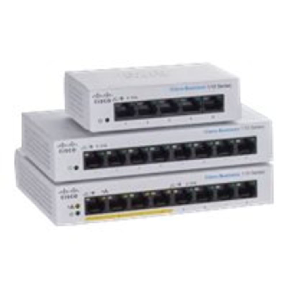 Cisco Business 110 CBS110-5T-D Ethernet Switch - 5.0 Ports - Gigabit Ethernet - 10/100/1000Base-T - 2 Layer Supported - CBS1105TDNA MPN:CBS110-5T-D-NA