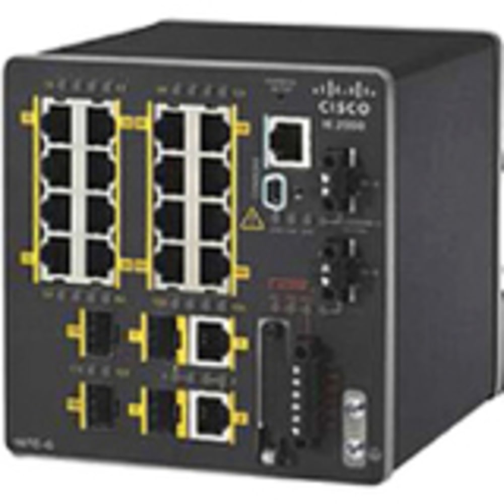 Cisco IE-2000-16TC-G-L Ethernet Switch - 20 Ports - Manageable - Fast Ethernet, Gigabit Ethernet - 10/100Bas - IE200016TCGL MPN:IE-2000-16TC-G-L