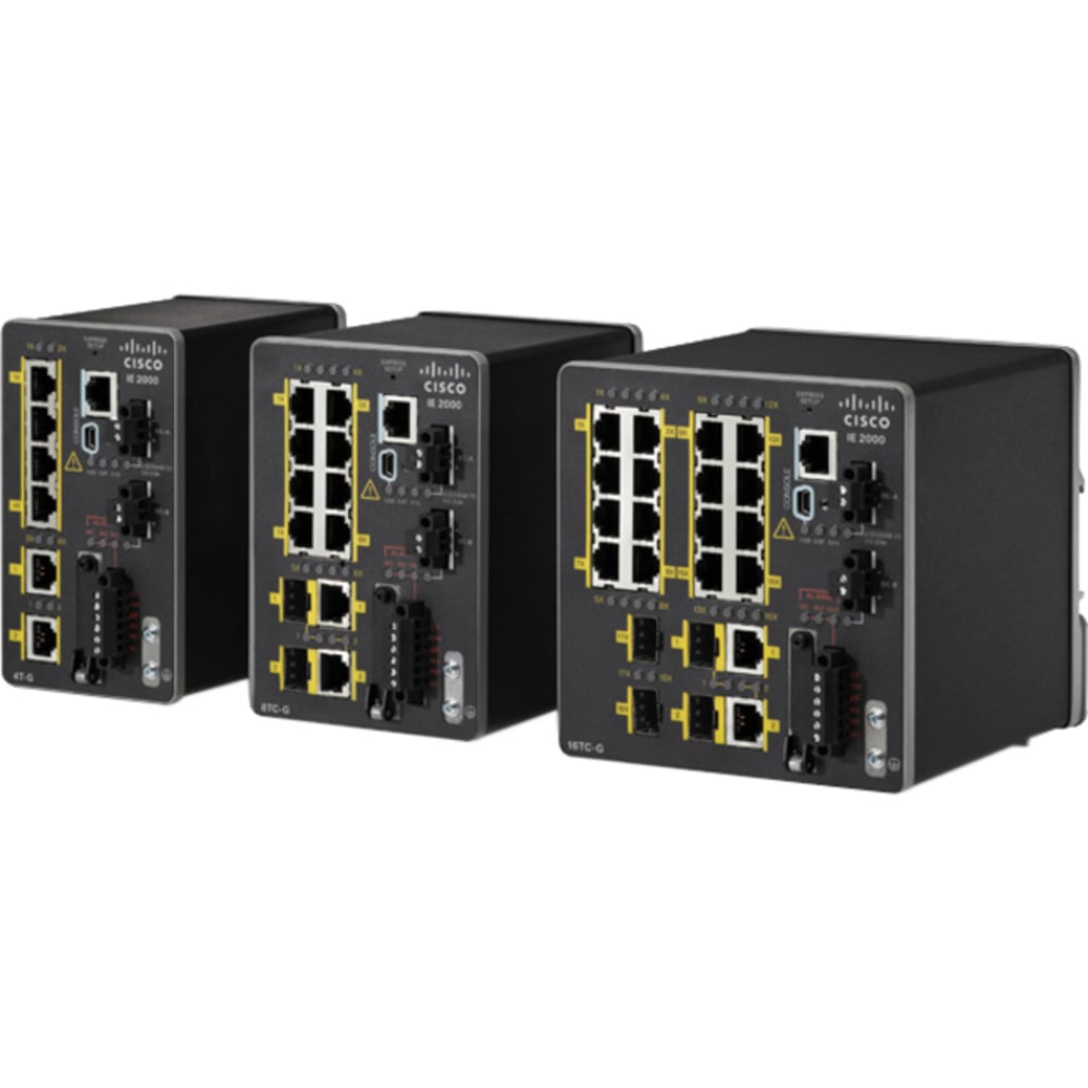 Cisco IE-2000 Ethernet Switch - 8 Ports - Manageable - Fast Ethernet, Gigabit Ethernet - 10/100Base-TX, 10/100/1000Bas - IE20008TCL MPN:IE-2000-8TC-L